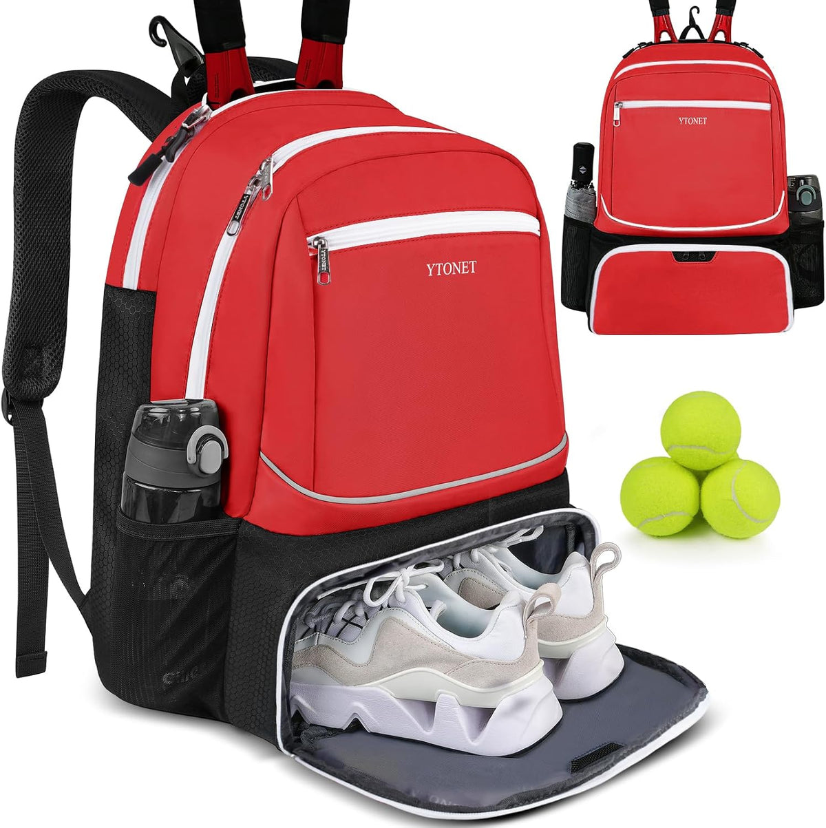 Tennis Bag Tennis Backpack for Women Men 2 Rackets