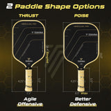 TENVINA Pickleball Paddles, Thermoformed T700SC Carbon Fiber Pickleball Paddle