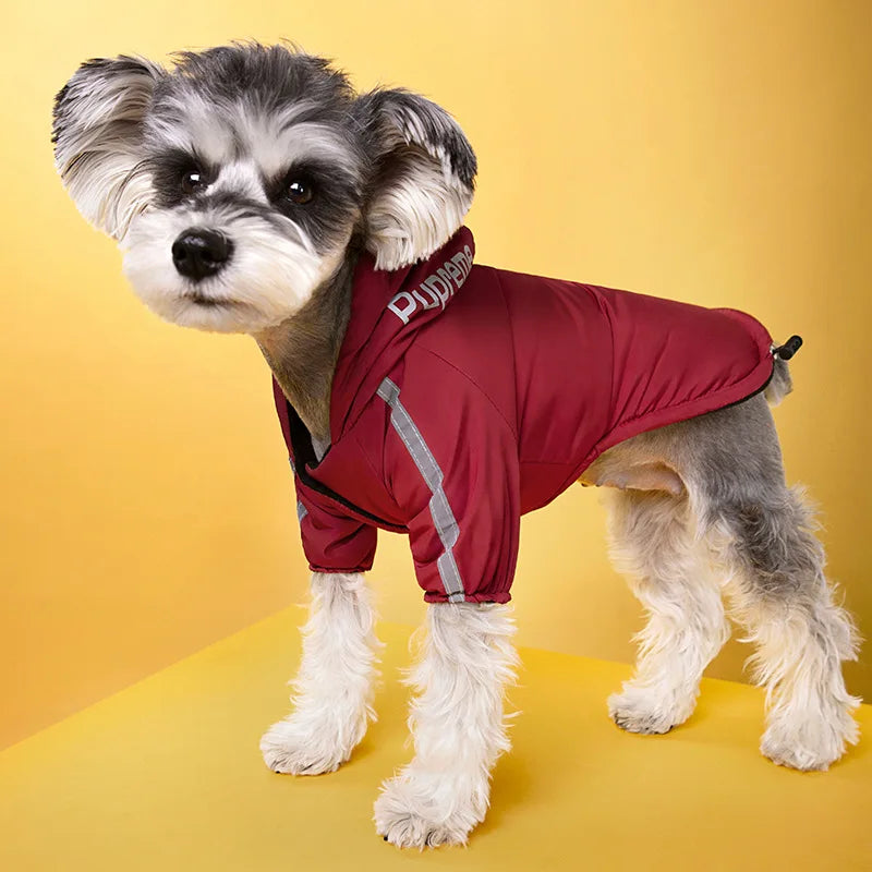 Chaqueta Térmica e Impermeable para Perros pequeños - Reflectante y Térmica con Interior de Fleece