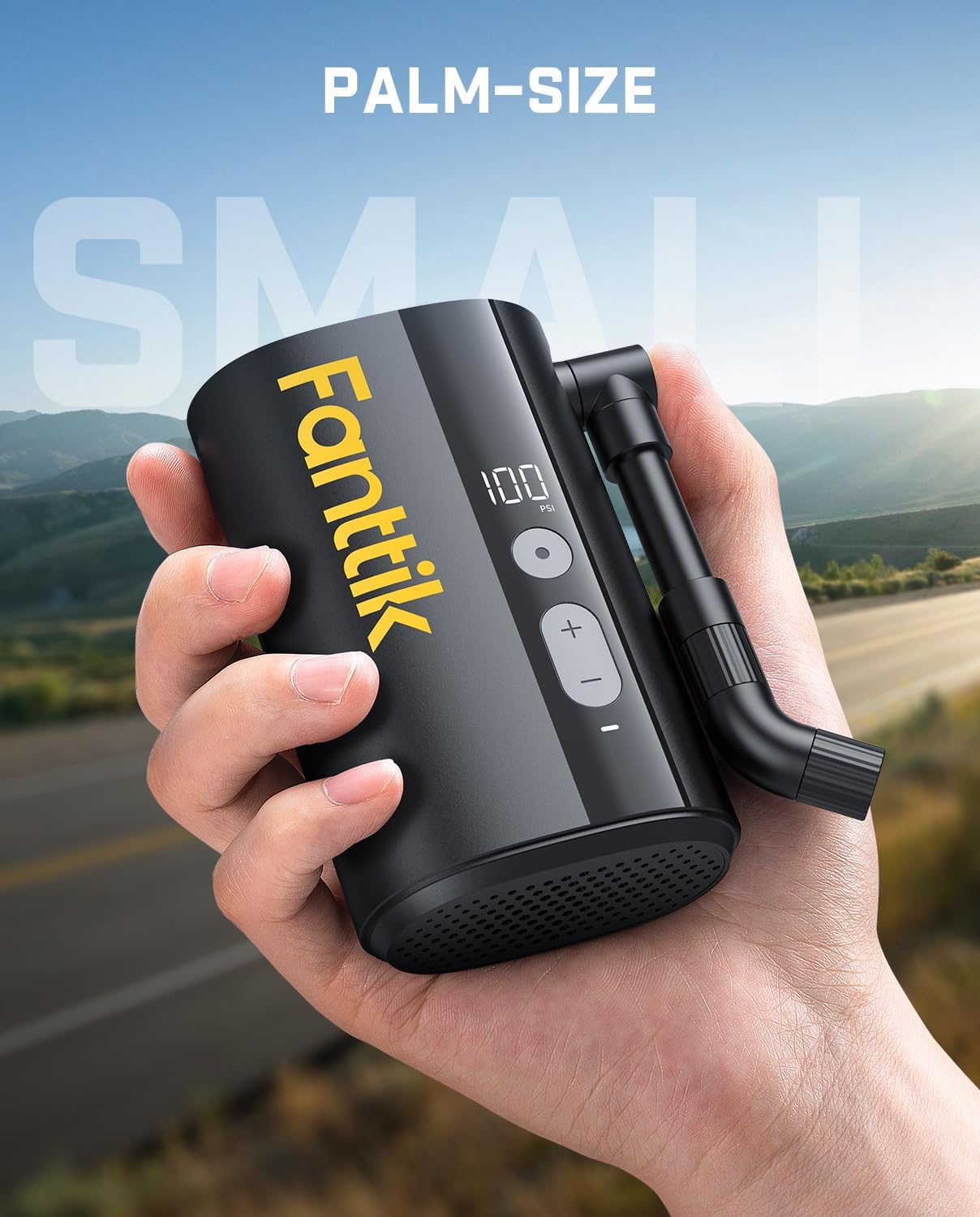 X9 Ace Mini Bike Pump, 32S bomba de aire inalámbrica de carga rápida y portable para bicicletas