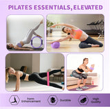 12-Piece Home Pilates Kit with Ring, Ball, Ankle Weights & Resistance Bands