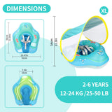 Salvavidas Inflable para Bebé con Parasol Ajustable - Accesorios de Alberca y Verano