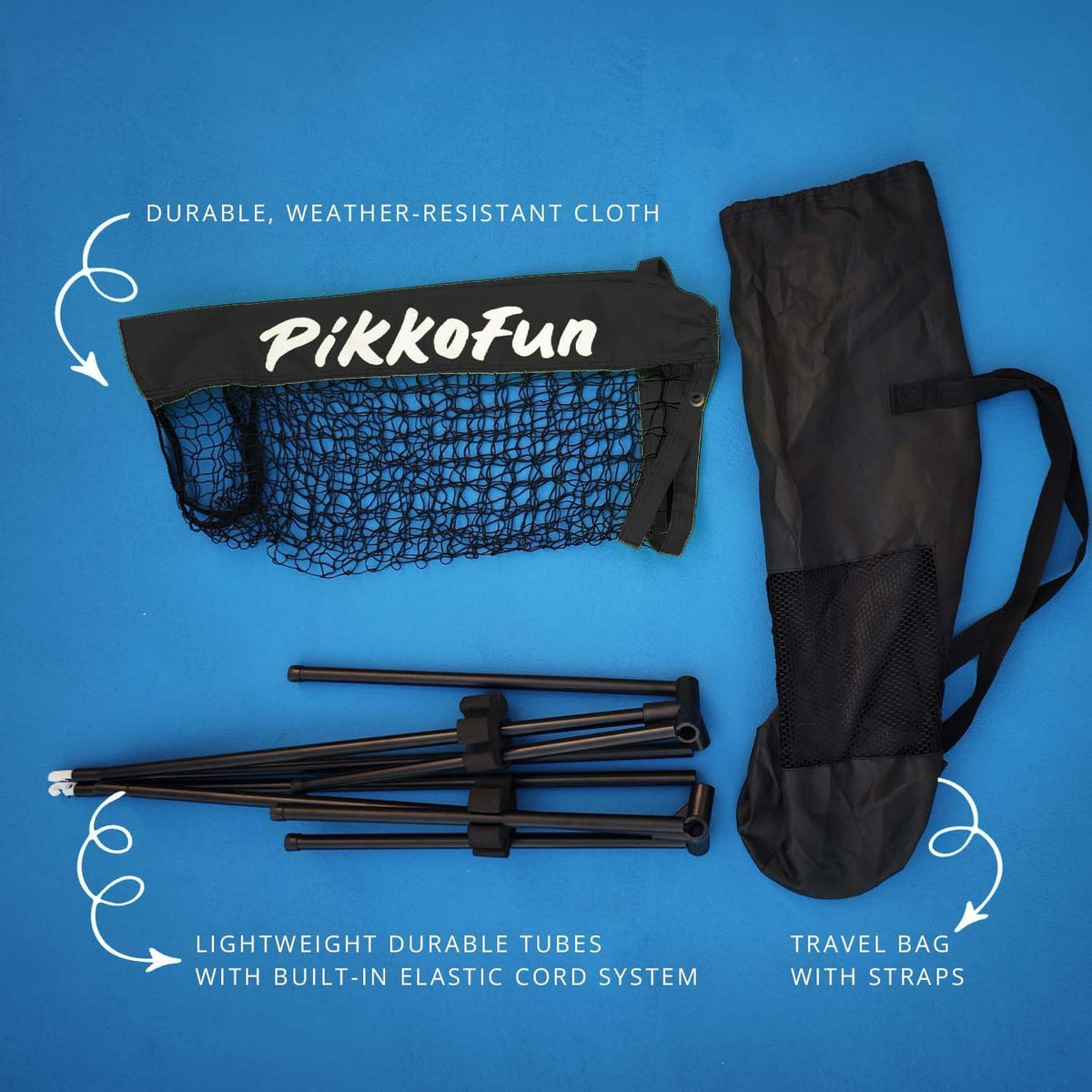 Small Mini Pickleball Net 5 Ft & Silent Pickleball Balls - Quiet Foam Pickleballs for Indoor and Outdoor Practice Bundle