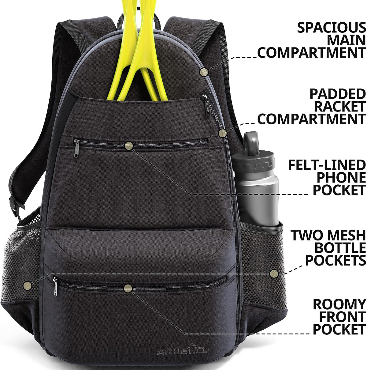 Athletico City Tennis Backpack