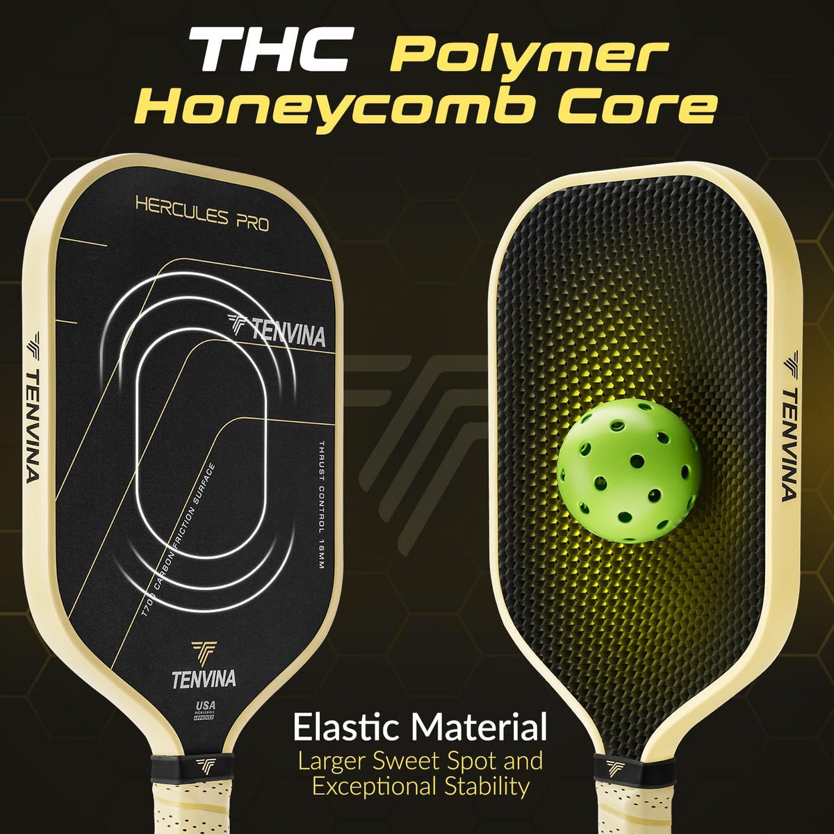 TENVINA Pickleball Paddles, Thermoformed T700SC Carbon Fiber Pickleball Paddle