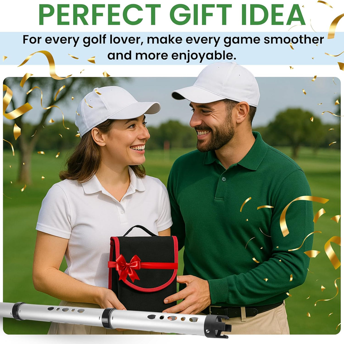 3-Piece Golf Ball Retriever – Compact Pickup Tool for Course & Practice