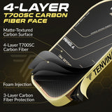 TENVINA Pickleball Paddles, Thermoformed T700SC Carbon Fiber Pickleball Paddle